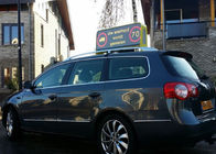 O quadro de avisos pequeno do diodo emissor de luz do carro assina sinais da parte superior do táxi do diodo emissor de luz 3G para a propaganda comercial