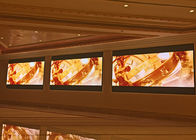 A cor completa interna do corredor do metro conduziu telas de exposição da propaganda da exposição/diodo emissor de luz