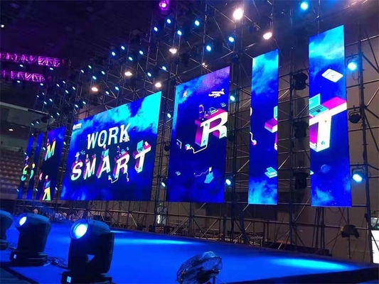 800nits parede video gigante portátil conduzida alugado interna da tela P4.81 RGB