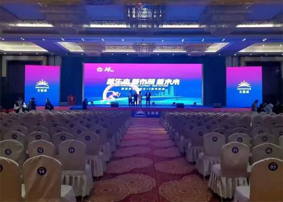 Telão Led de Aluguel Interno RGB Móvel Display Led de Fundo de Palco