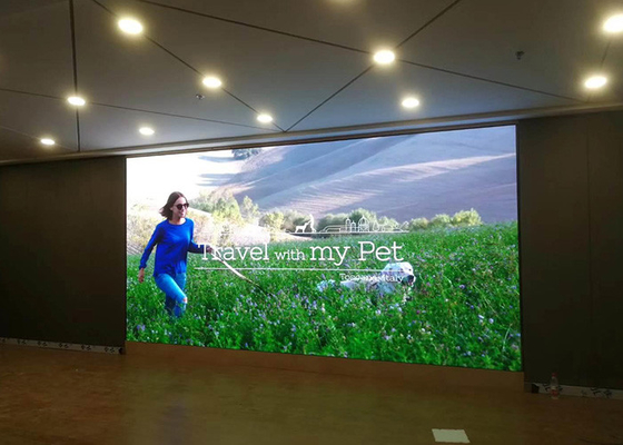 Escritório video interno de emenda sem emenda de alta resolução do painel de parede do diodo emissor de luz