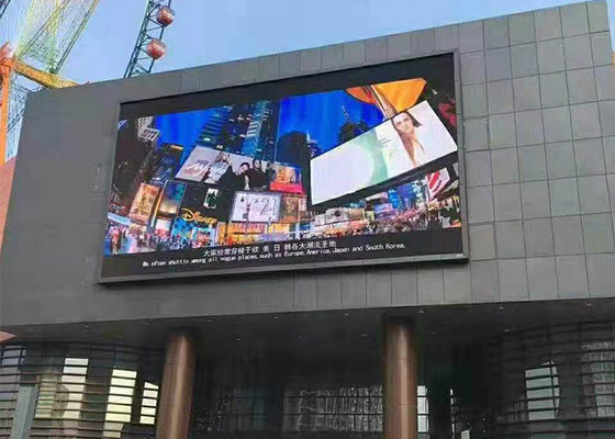 Display LED de publicidade exterior a cores completas Cartão SMD curvo