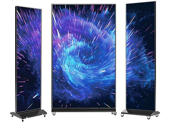 Póster de empalheiro tela LED P1.86 P2 P2.5 Movível para loja de entrada da empresa