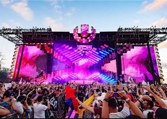 P2.604 Escenário portátil de fundo aluguer LED vídeo parede Giant LED Display para eventos