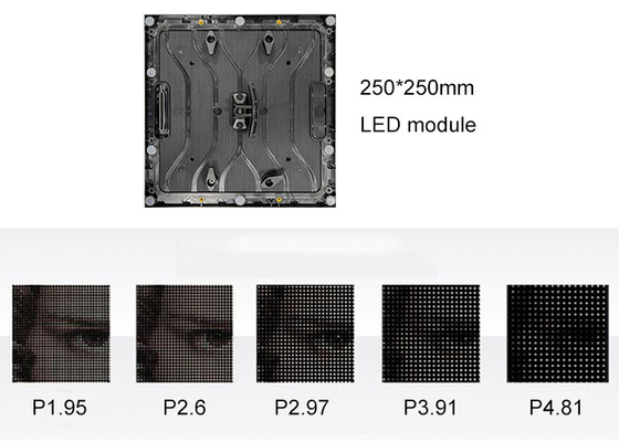 P3.91 1000*500 mm Instalação na parede do ecrã LED interior/manutenção da frente pendurada
