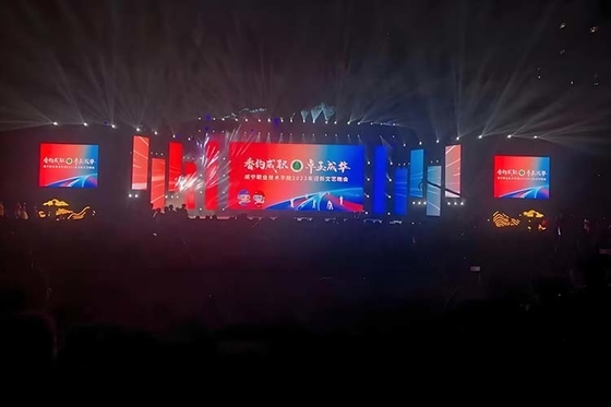 P2.6 Display LED de aluguel interior Ultra-alta taxa de atualização 7680Hz Peso leve 5-7.5kg Design para palco e eventos