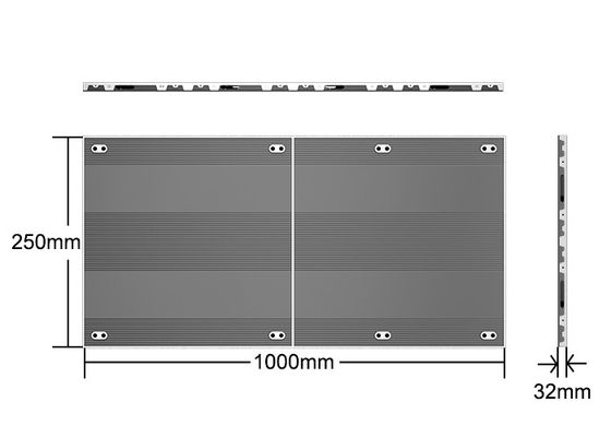 Novo Design Ultra Thin 32mm Espessura Alumínio Indoor LED Video Wall